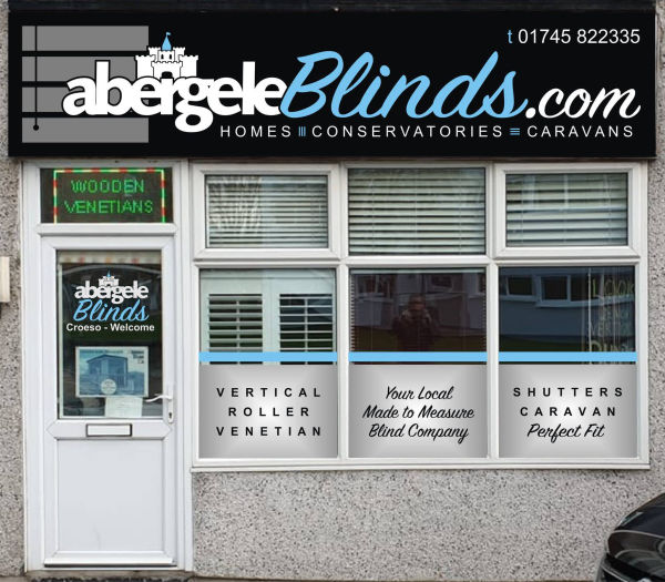Abergele Blinds - Showroom - Plenty of on road parking